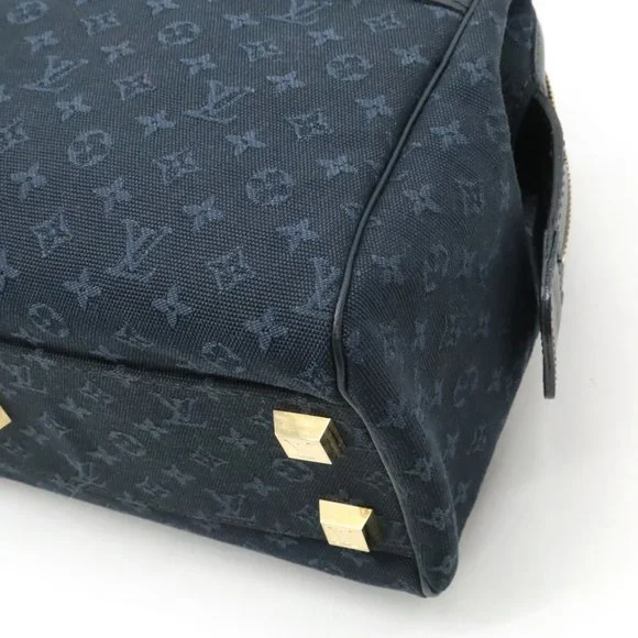Louis Vuitton Navy Monogram Satchel - Picture 4 of 12